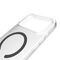 Puro Lite Mag TPU+PC Case Compatible with MagSafe for iPhone 17 Pro Max - Transparent with Gray Ring | Techbox