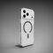 Puro Lite Mag TPU+PC Case Compatible with MagSafe for iPhone 17 Pro Max - Transparent with Gray Ring | Techbox