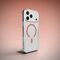 Puro Lite Mag TPU+PC Case Compatible with MagSafe for iPhone 17 Pro - Transparent with Orange Ring | Techbox
