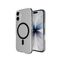 Puro Lite Mag TPU+PC Case Compatible with MagSafe for iPhone 17 - Transparent with Black Ring | Techbox