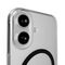 Puro Lite Mag TPU+PC Case Compatible with MagSafe for iPhone 17 - Transparent with Black Ring | Techbox