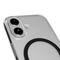 Puro Lite Mag TPU+PC Case Compatible with MagSafe for iPhone 17 - Transparent with Black Ring | Techbox