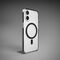 Puro Lite Mag TPU+PC Case Compatible with MagSafe for iPhone 17 - Transparent with Black Ring | Techbox