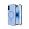 Puro Lite Mag TPU+PC Case Compatible with MagSafe for iPhone 17 - Transparent with Blue Ring | Techbox