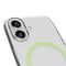 Puro Lite Mag TPU+PC Case Compatible with MagSafe for iPhone 17 - Transparent with Green Ring | Techbox
