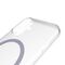 Puro Lite Mag TPU+PC Case Compatible with MagSafe for iPhone 17 - Transparent with Pink Ring | Techbox