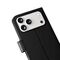 Puro Wallet Stand Case for iPhone 17 Pro Max Made of Eco-Leather, with a Flap, Wallet, and Stand Function - Black - Apple Cases - Cases - Techbox