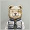 Nimmy Crossbody Cool&amp;Cute 2.0 Bear Shoulder Bag - Gray