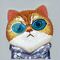 Nimmy Glasses Cool Cat iPhone 15 Case - Gray - Uncategorized Cases (2) - Cases - Techbox