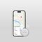 SBS Track My Circle Waterproof IP65 Locator Compatible with Apple Find My - White | Techbox