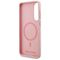 Karl Lagerfeld Silicone Nauble Heads And Circle MagSafe Case for Samsung Galaxy S25 Edge - Pink | Techbox