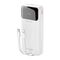 Dudao K15Pro Power Bank 20000mAh 22.5W PD USB-C / USB-A / Built-in Lightning and USB-C Cables - White - Travel Chargers - Smartphone Chargers - Techbox