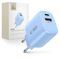 Tech-Protect NCA20 PD 20W QC3.0 USB-A / USB-C Wall Charger - Blue