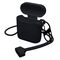 3mk Silicone AirPods Case for Apple AirPods 2 - Black | Techbox