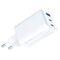 USB-C USB-A 3mk Hyper GaN PD Charger 65W™ - White