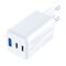 USB-C USB-A 3mk Hyper GaN PD Charger 65W™ - White