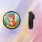 AirTag badge case - black with dinosaur print | Techbox