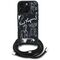 Karl Lagerfeld Crossbody Grained Pattern &amp; Logo Case for iPhone 16 Pro - Black | Techbox