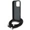 Karl Lagerfeld Crossbody Grained Pattern &amp; Logo Case for iPhone 16 Pro - Gray | Techbox