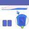 Shoe inserts - protective case for AirTag (175mm-190mm) - blue | Techbox