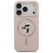 Karl Lagerfeld Silicone Karl&amp;Choupette Ring MagSafe Case for iPhone 17 Pro - Pink - Apple Cases - Cases - Techbox