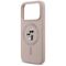 Karl Lagerfeld Silicone Karl&amp;Choupette Ring MagSafe Case for iPhone 17 Pro - Pink - Apple Cases - Cases - Techbox