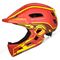 Wozinsky Kids' Full Face Bike Helmet with USB Rear Light S - Red and Yellow - Bicycle - Sports & Fitness - Techbox