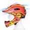 Wozinsky Kids' Full Face Bike Helmet with USB Rear Light S - Red and Yellow - Bicycle - Sports & Fitness - Techbox