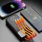 Dudao capacious powerbank with 3 built-in cables 20000mAh USB Type C + micro USB + Lightning black (Dudao K6Pro +) - Travel Chargers - Smartphone Chargers - Techbox