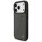 Mercedes Leather Large Laurel Leave MagSafe Case for iPhone 17 Pro - Black and Gray | Techbox
