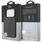 Mercedes Leather Large Laurel Leave MagSafe Case for iPhone 17 Pro - Black and Gray | Techbox