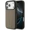 Mercedes Leather The Move MagSafe Case for iPhone 17 Pro - Beige | Techbox