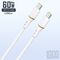 Dudao L25C USB-C - USB-C Silicone Cable 60W 1m - White - Cables & Adapters - Cables & Accessories - Techbox