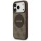 Guess 4G Circle Classic Logo MagSafe case for iPhone 17 Pro - brown - Apple Cases - Cases - Techbox