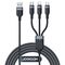 Joyroom S-A18 3in1 3.5A USB-A - Lightning+USB-C+MicroUSB cable 1.2m - black - Cables & Adapters - Cables & Accessories - Techbox