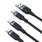 Joyroom S-A18 3in1 3.5A USB-A - Lightning+USB-C+MicroUSB cable 1.2m - black - Cables & Adapters - Cables & Accessories - Techbox