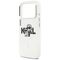 Karl Lagerfeld IML Glitter Karl &amp; Choupette Sketch Logo MagSafe Case for iPhone 17 Pro - Clear - Apple Cases - Cases - Techbox