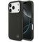 Mercedes Leather Large Laurel Leave MagSafe Case for iPhone 17 Pro - Black | Techbox