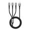 Tech-Protect UltraBoost DNA 3in1 USB-C / Micro-USB / Lightning cable 120 cm - gray