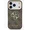 Guess 4G Big 4G Classic Logo Big Strap Metal Buttons Case for iPhone 17 Pro - Brown | Techbox