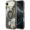 Guess IML Glitter Flowers Triangle MagSafe case for iPhone Air - black | Techbox