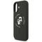Karl Lagerfeld Silicone Karl&amp;Choupette Ring MagSafe Case for iPhone 17 - Black | Techbox