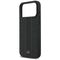 Mercedes Leather Laurel Leaves Stripes MagSafe Case for iPhone 17 Pro Max - Black | Techbox