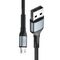 3mk Hyper Cable N-SERIES USB-A / MicroUSB 1m 5V/2.4A 12W / black