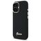 Guess Silicone Script Metal Logo &amp; Frame Case for iPhone 16 Plus - Black | Techbox