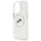 Karl Lagerfeld IML Metal Karl&amp;Choupette Head MagSafe Case for iPhone 16 Pro Max - White | Techbox