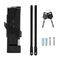 Rockbros 32140003001 foldable bicycle lock with key and handle, 88cm - black | Techbox