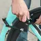 Rockbros 32140003001 foldable bicycle lock with key and handle, 88cm - black | Techbox
