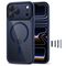 Tech-Protect Magpeak Magsafe CC Case for iPhone 17 Pro Max - Clear Navy Blue | Techbox