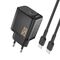 Dudao A27CEU PD 25W GaN SB-C Wall Charger with USB-C Cable - Black - Travel Chargers - Smartphone Chargers - Techbox